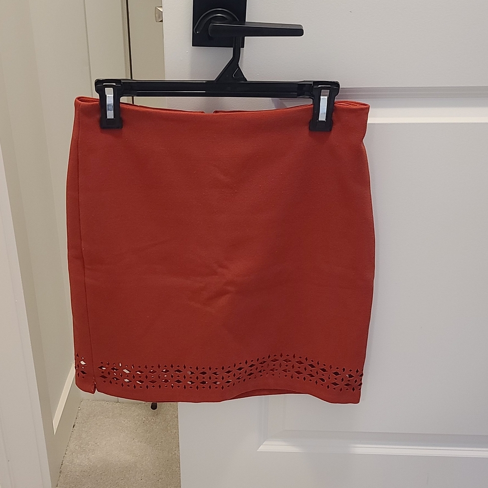 Banana Republic Red Mini Pencil Skirt for Cocktail
